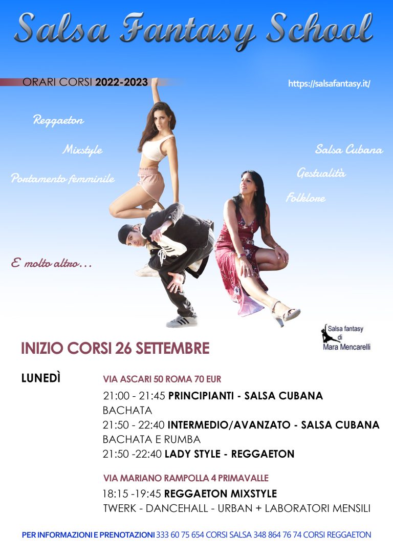Corsi Salsa Cubana scuola di Roma Salsa Fantasy Dance School Corsi Salsa Cubana scuola di Roma Salsa Fantasy Dance School